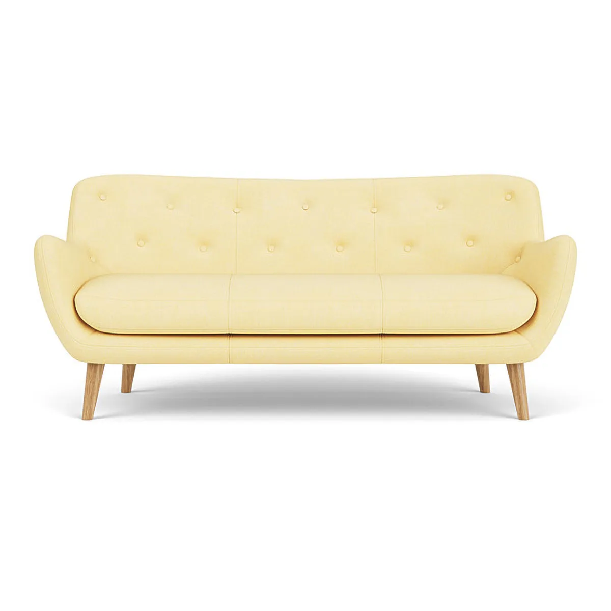 Herman Fabric 3 Seater Sofa