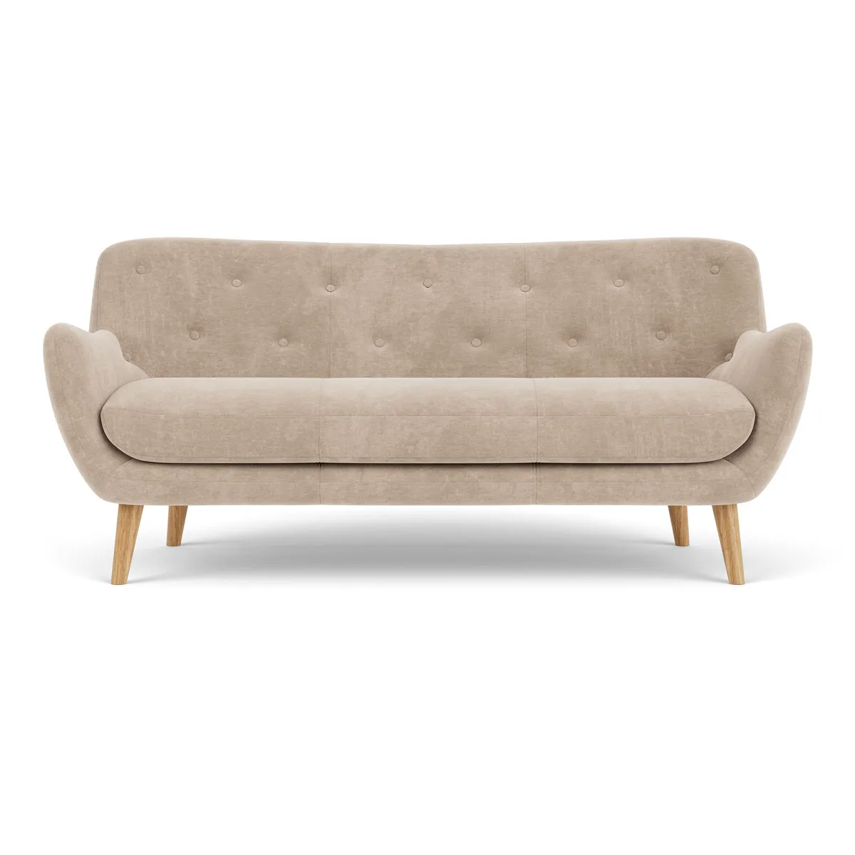 Herman Fabric 3 Seater Sofa