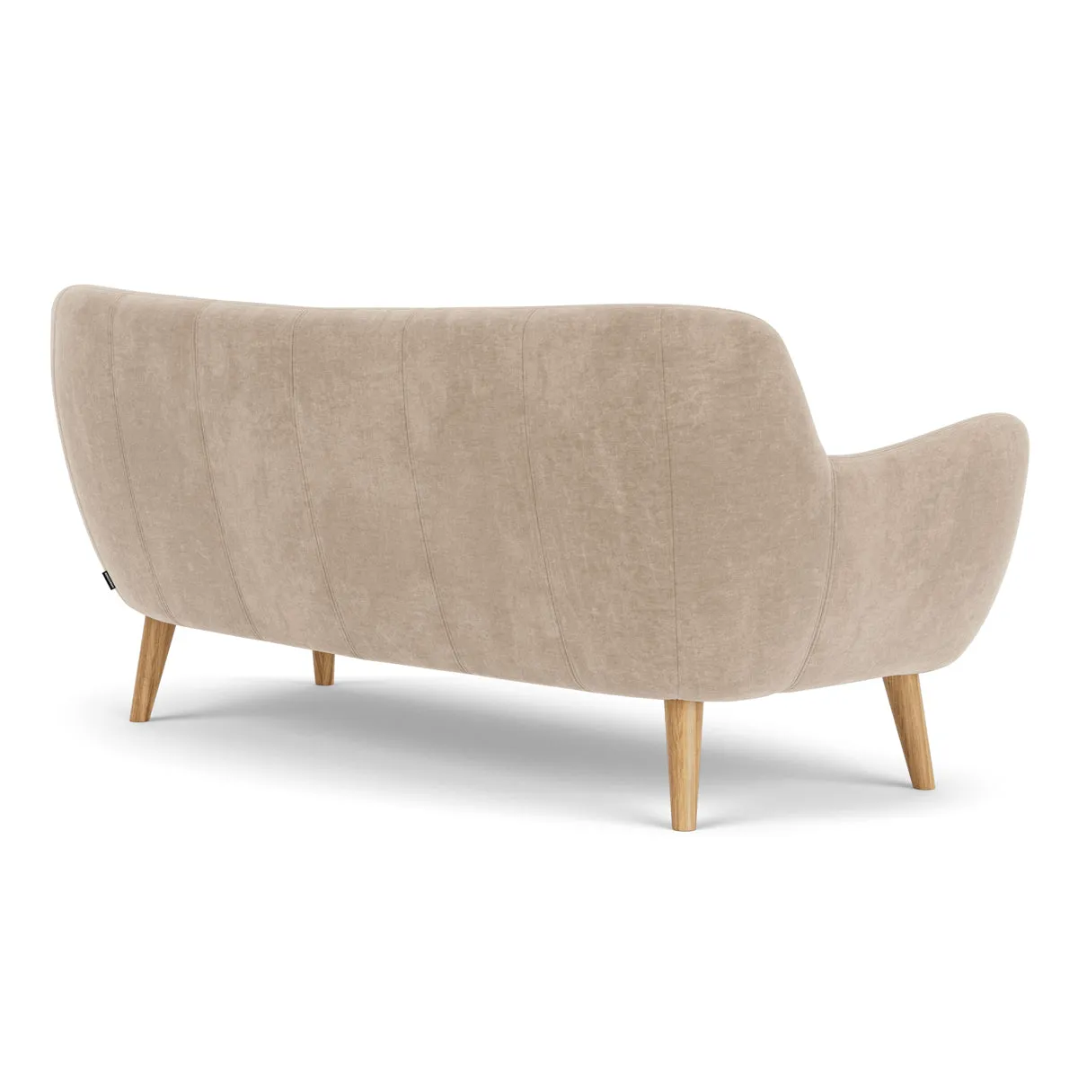 Herman Fabric 3 Seater Sofa
