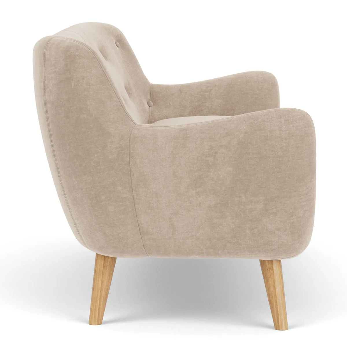 Herman Fabric 3 Seater Sofa
