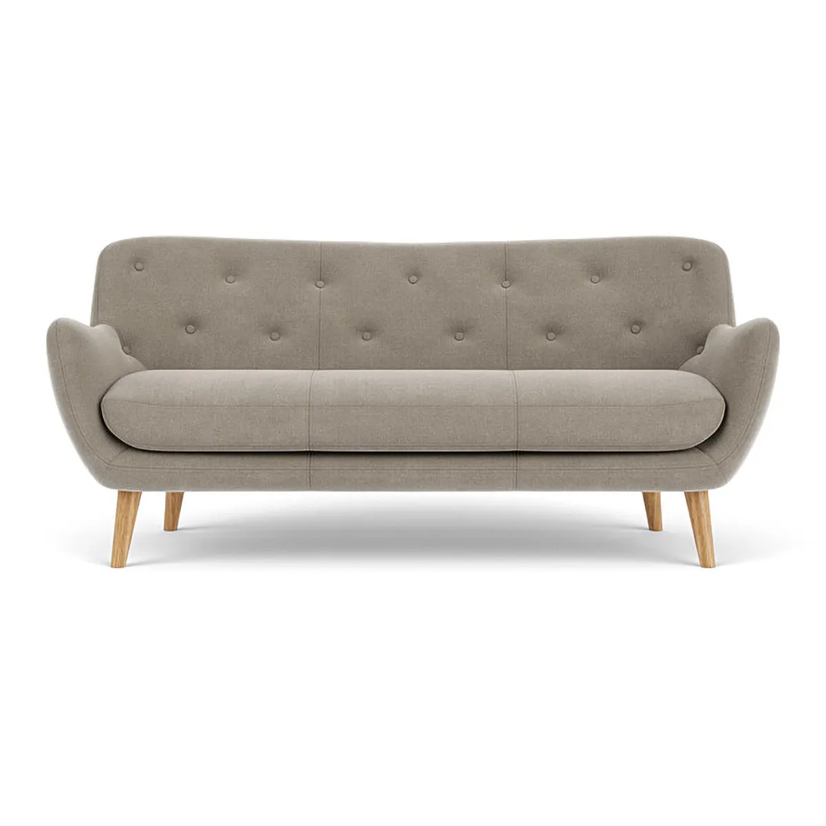 Herman Fabric 3 Seater Sofa