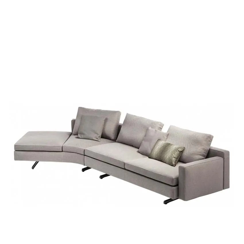 In The Mood 45 Curved Sectional Armchair w/ Bench