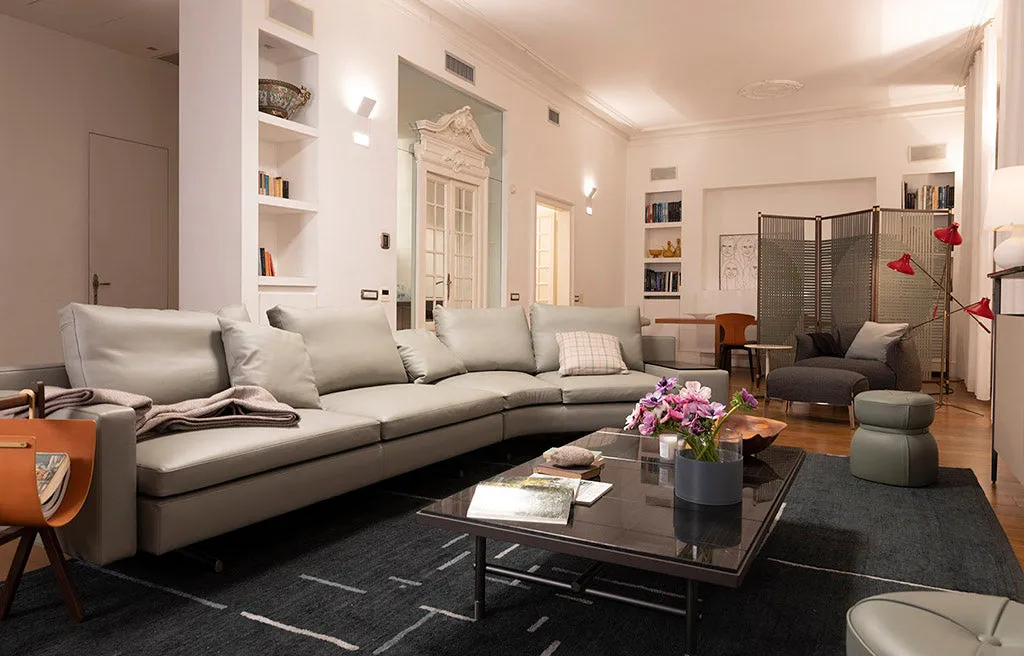 In The Mood 45 Curved Sectional Armchair w/ Bench