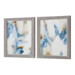 Intermittent Framed Prints, S/2