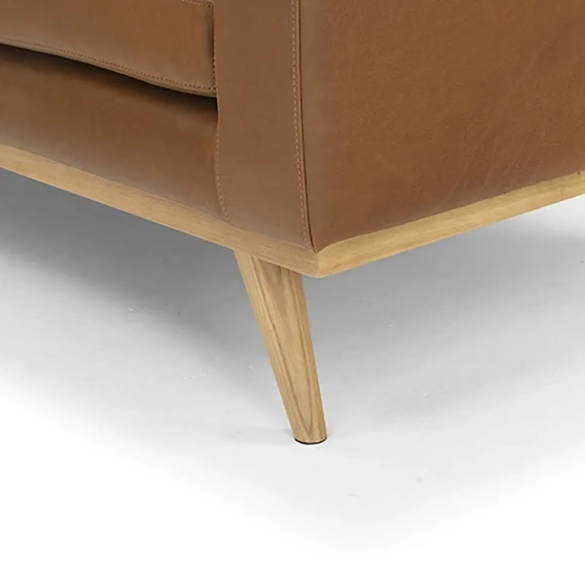 Johan Leather 3 Seater Sofa