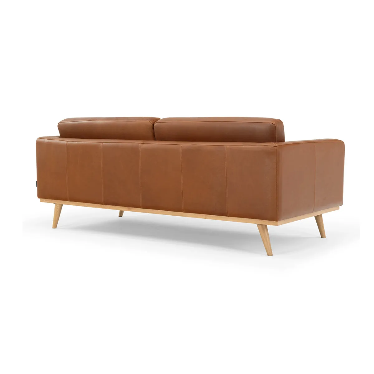 Johan Leather 3 Seater Sofa