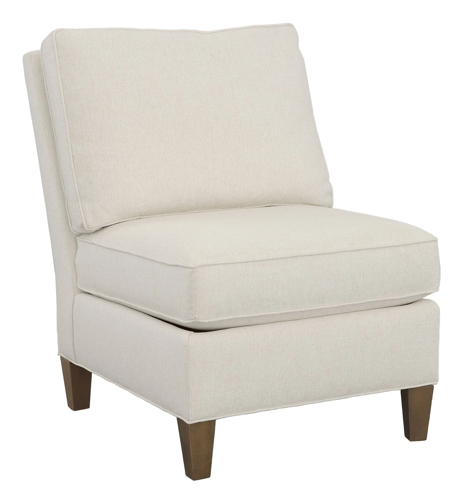 Kelly Armless Sectional Chair with Tapered Leg