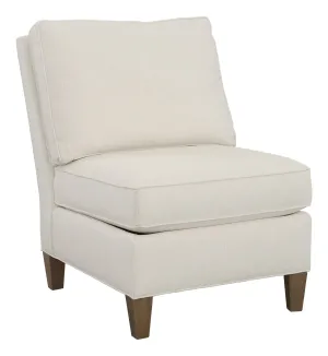 Kelly Armless Sectional Chair with Tapered Leg