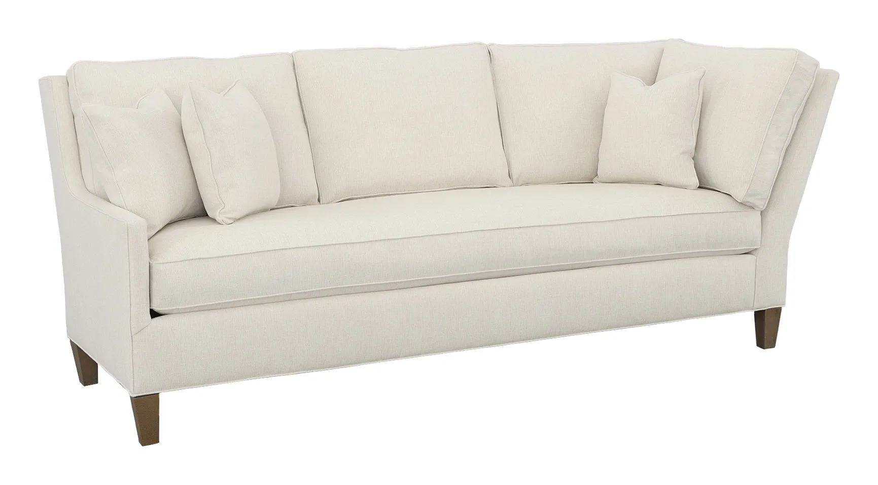 Kelly Left Arm Corner Sofa with Tapered Leg