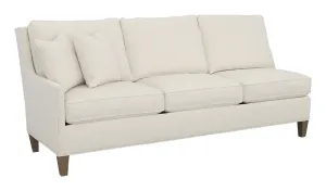 Kelly Left Arm Sofa with Tapered Leg