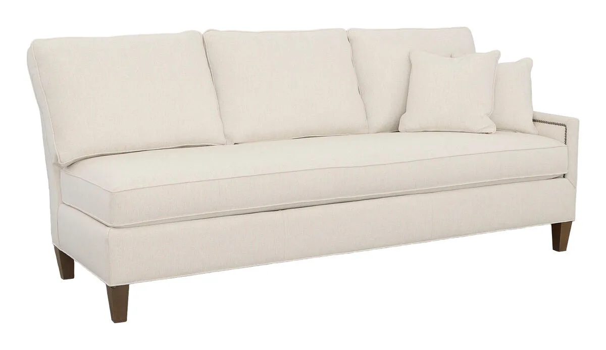 Kelly Right Arm Sofa with Tapered Leg
