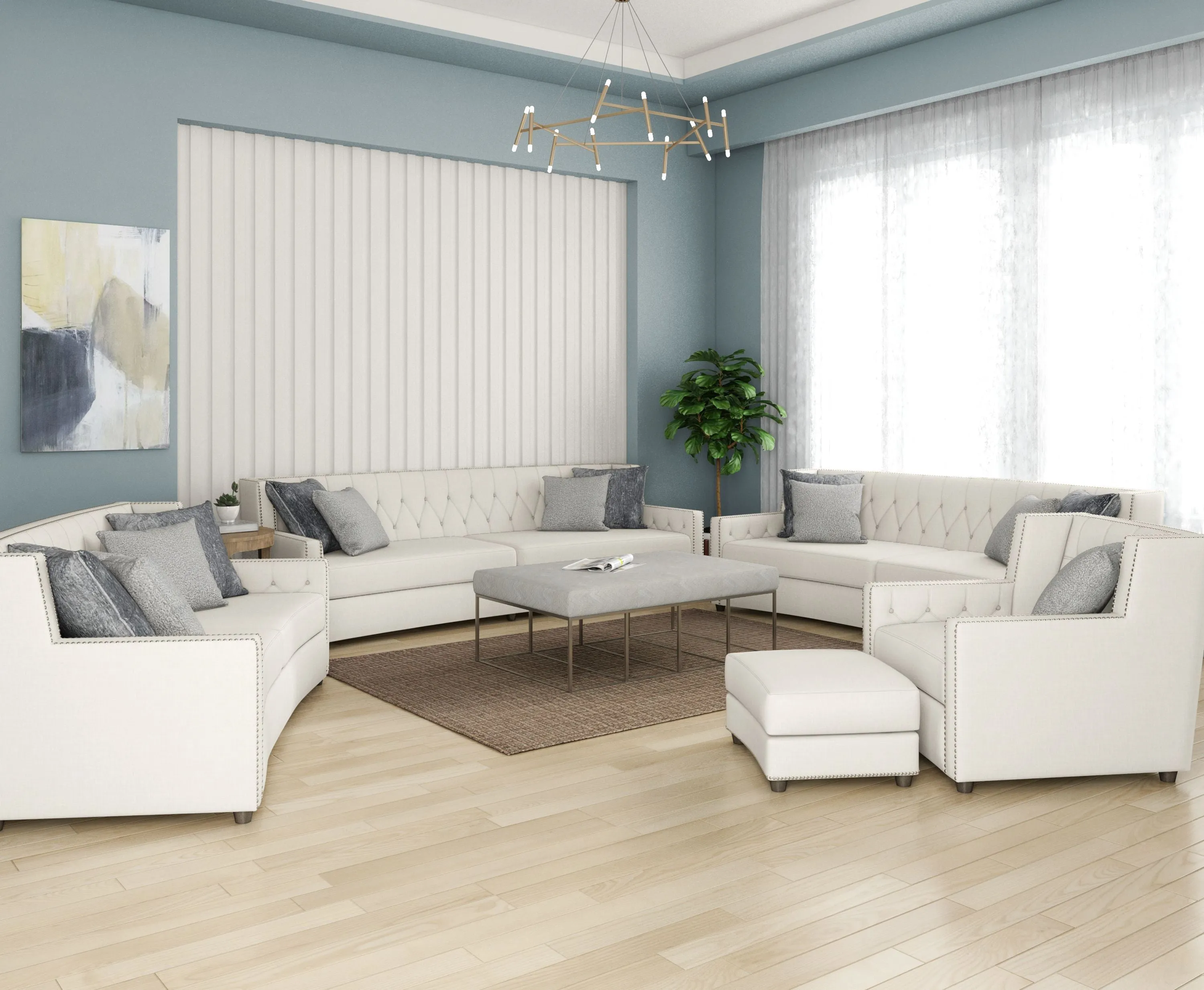LaFantasa Cocktail Ottoman