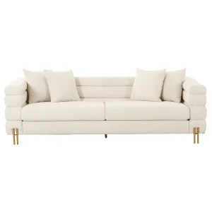 Layers Square Boucl Cream Sofa
