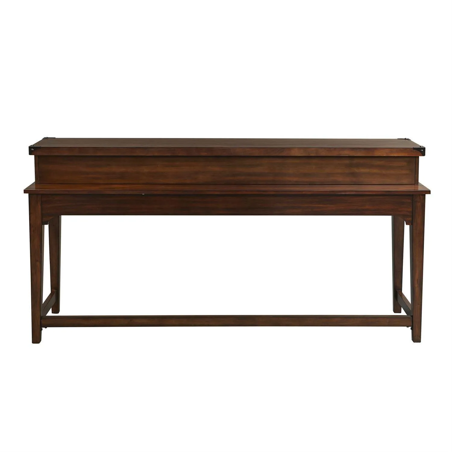Liberty Aspen Skies Console Bar Table in Russet Brown