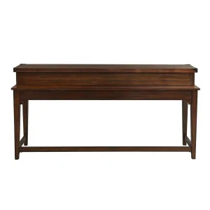 Liberty Aspen Skies Console Bar Table in Russet Brown
