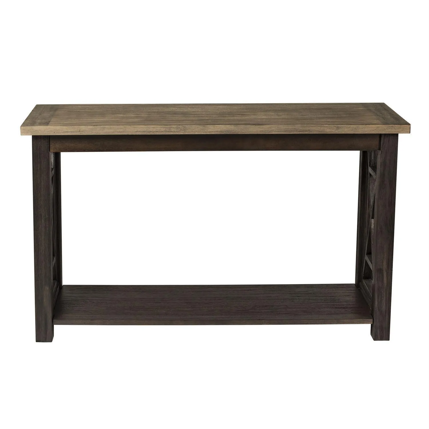 Liberty Heatherbrook Sofa Table in Charcoal and Ash