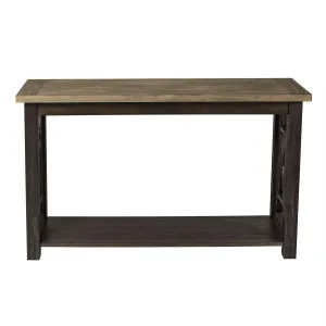 Liberty Heatherbrook Sofa Table in Charcoal and Ash