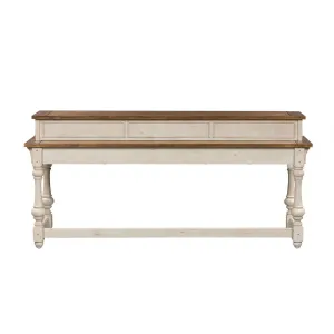 Liberty Morgan Creek Console Bar Table in Antique White