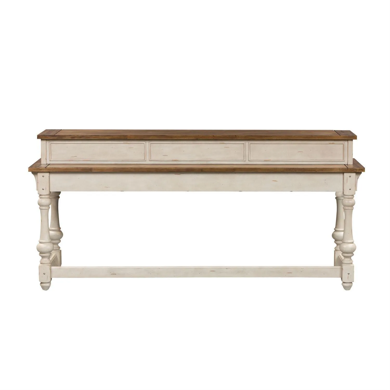 Liberty Morgan Creek Console Bar Table in Antique White