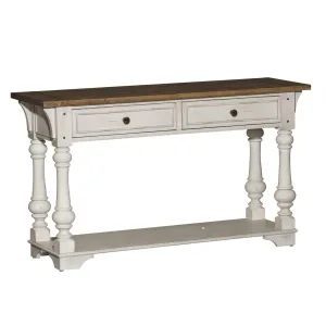 Liberty Morgan Creek Sofa Table in Antique White
