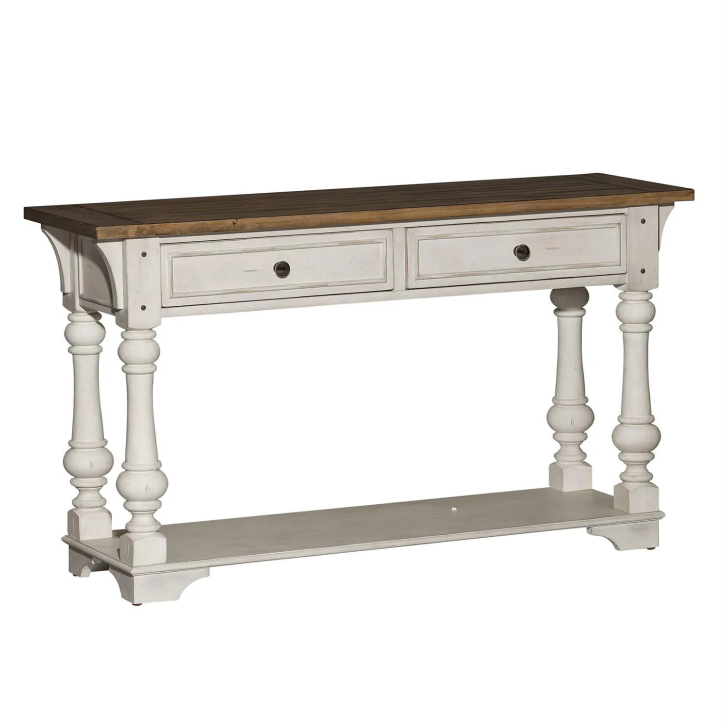 Liberty Morgan Creek Sofa Table in Antique White