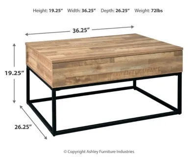 LIFT TOP COCKTAIL TABLE