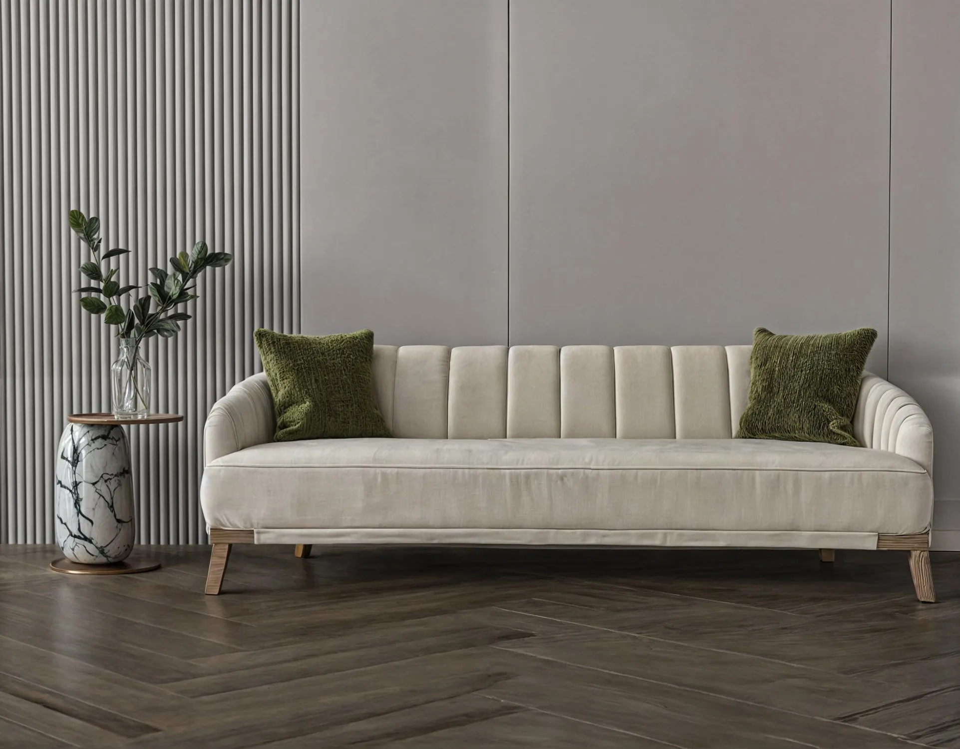 Light coffee chanel sofa 220x85x45 cm