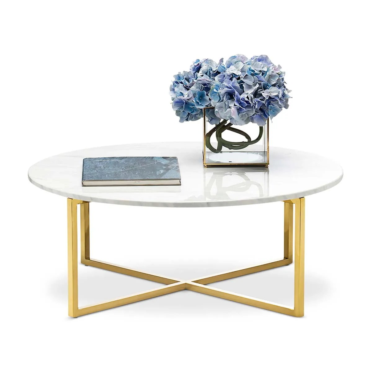 Luxe Round Marble Coffee Table