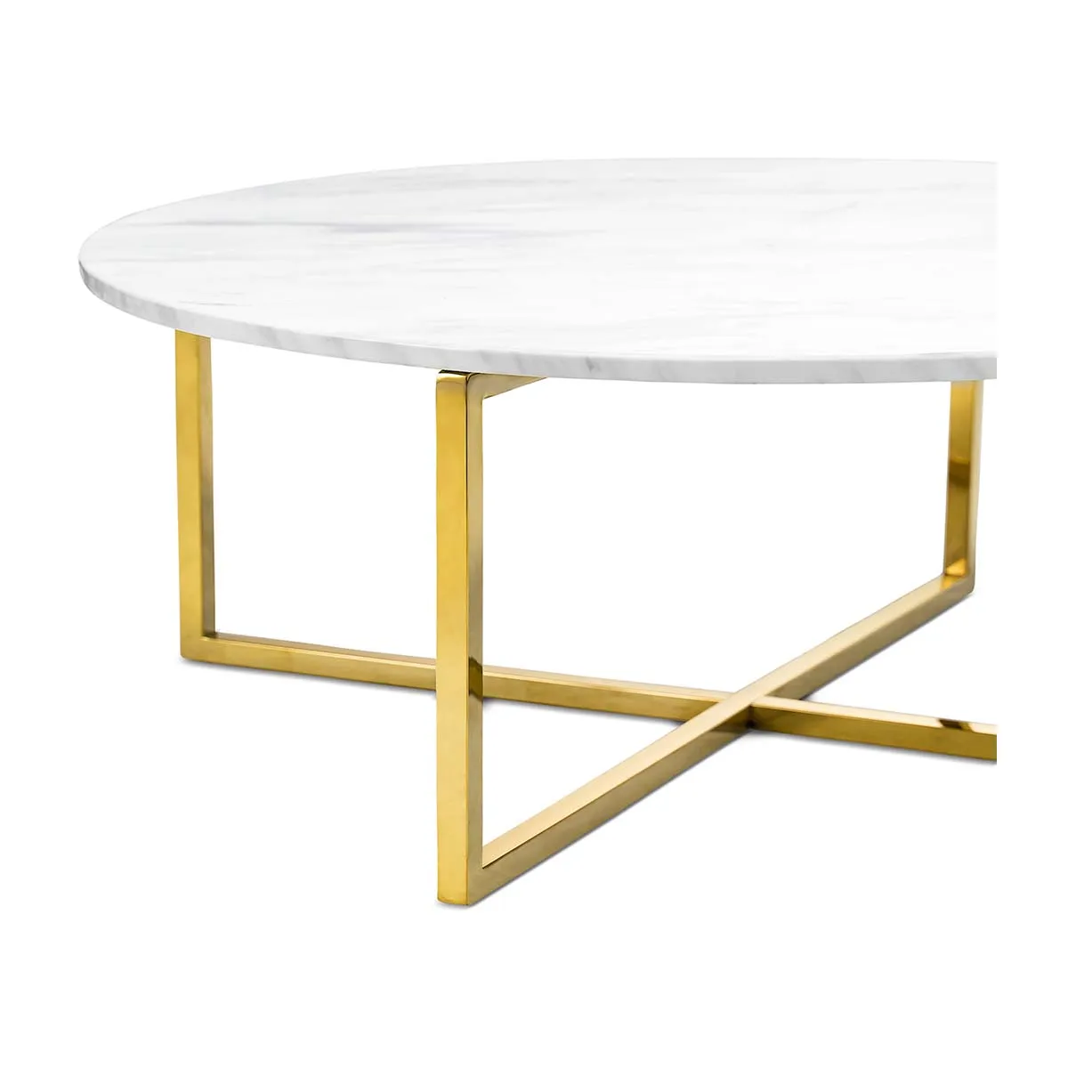 Luxe Round Marble Coffee Table