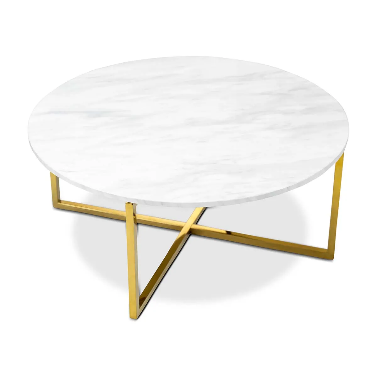 Luxe Round Marble Coffee Table