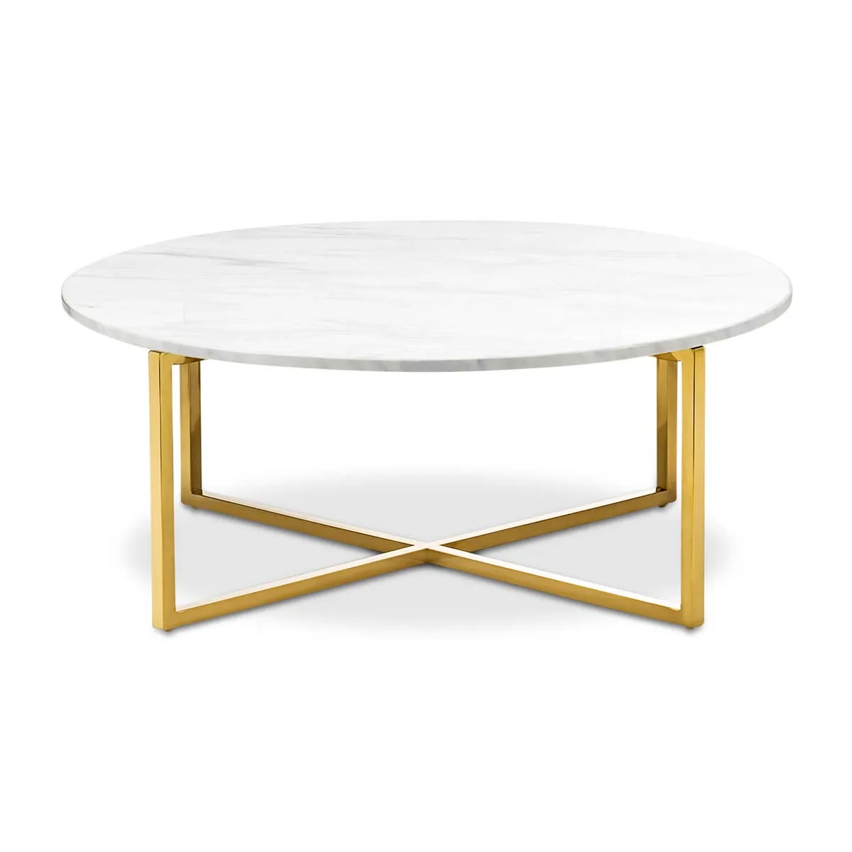 Luxe Round Marble Coffee Table