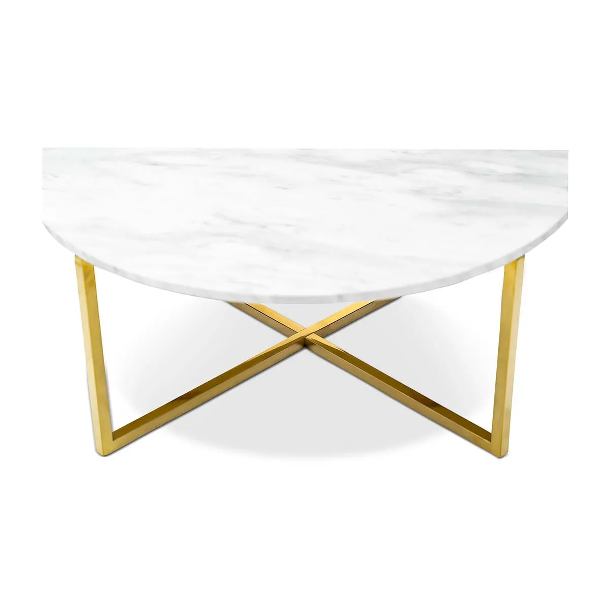 Luxe Round Marble Coffee Table