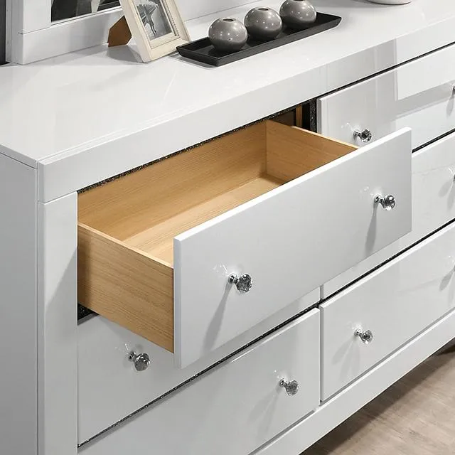 MAGDEBURG Cal.King Bed, White