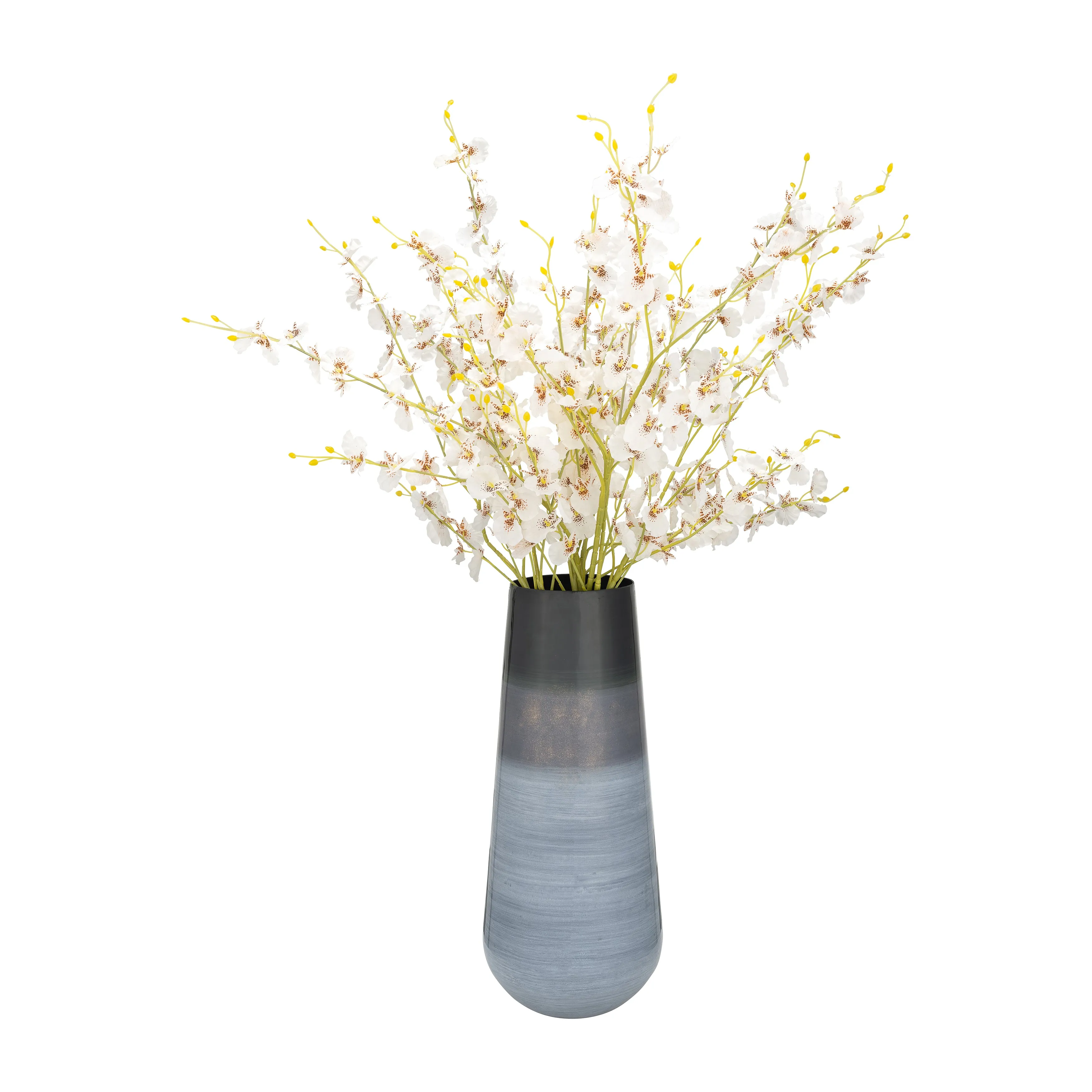 METAL 18"H ALABASTRON VASE, MULTI