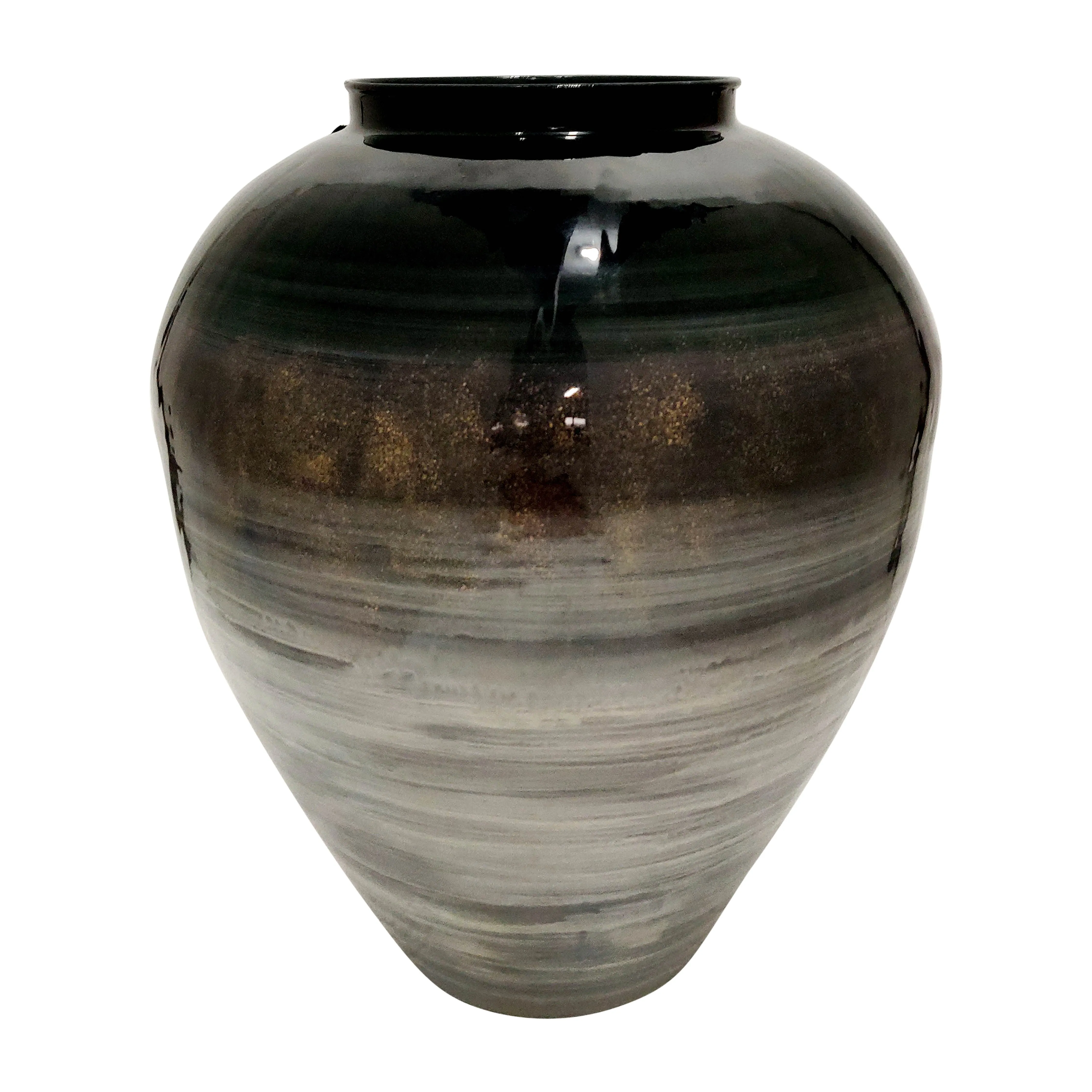 Metal, 19"H Pot Vase, Multi
