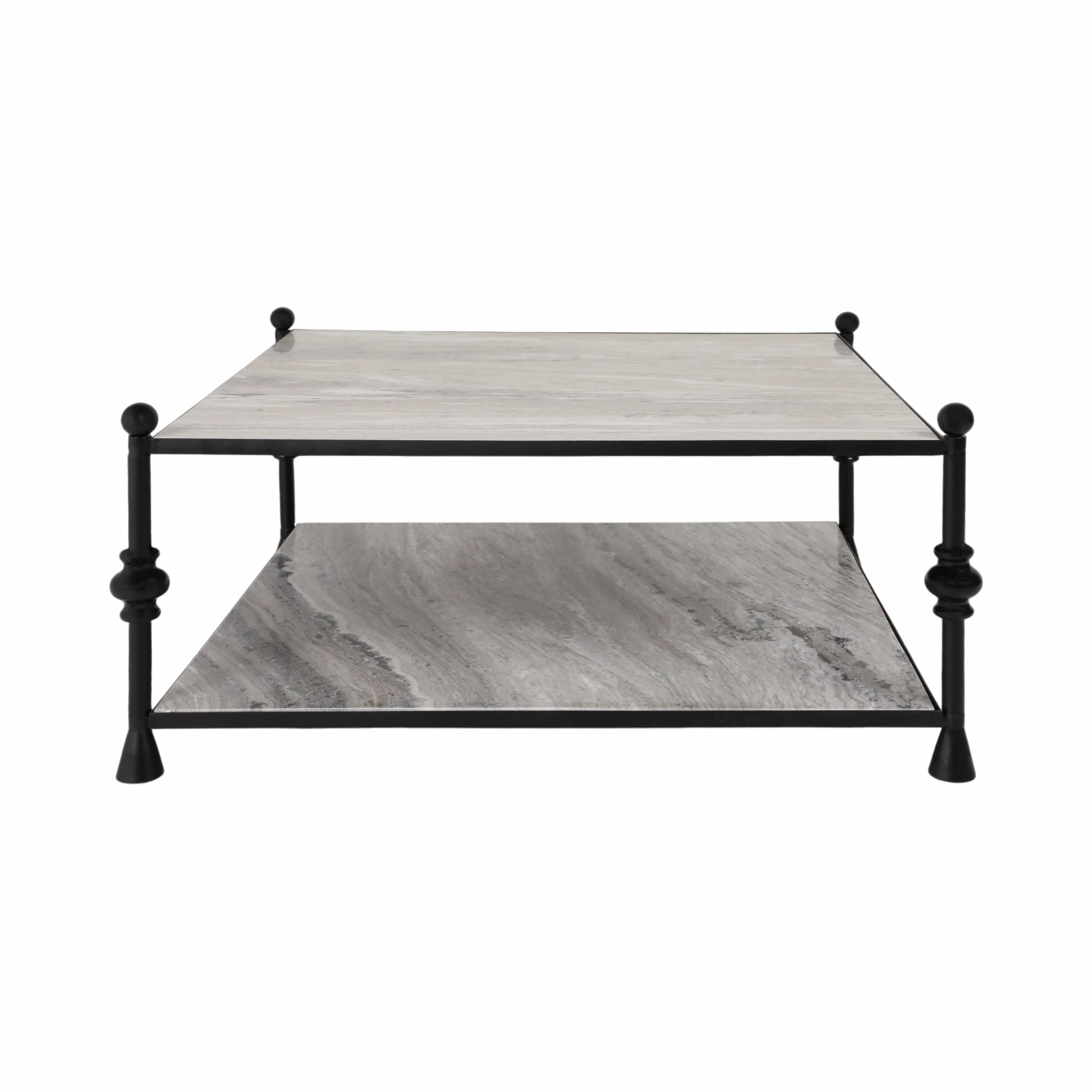 Metal, 39" Elliot Coffee Table, Black, K/d