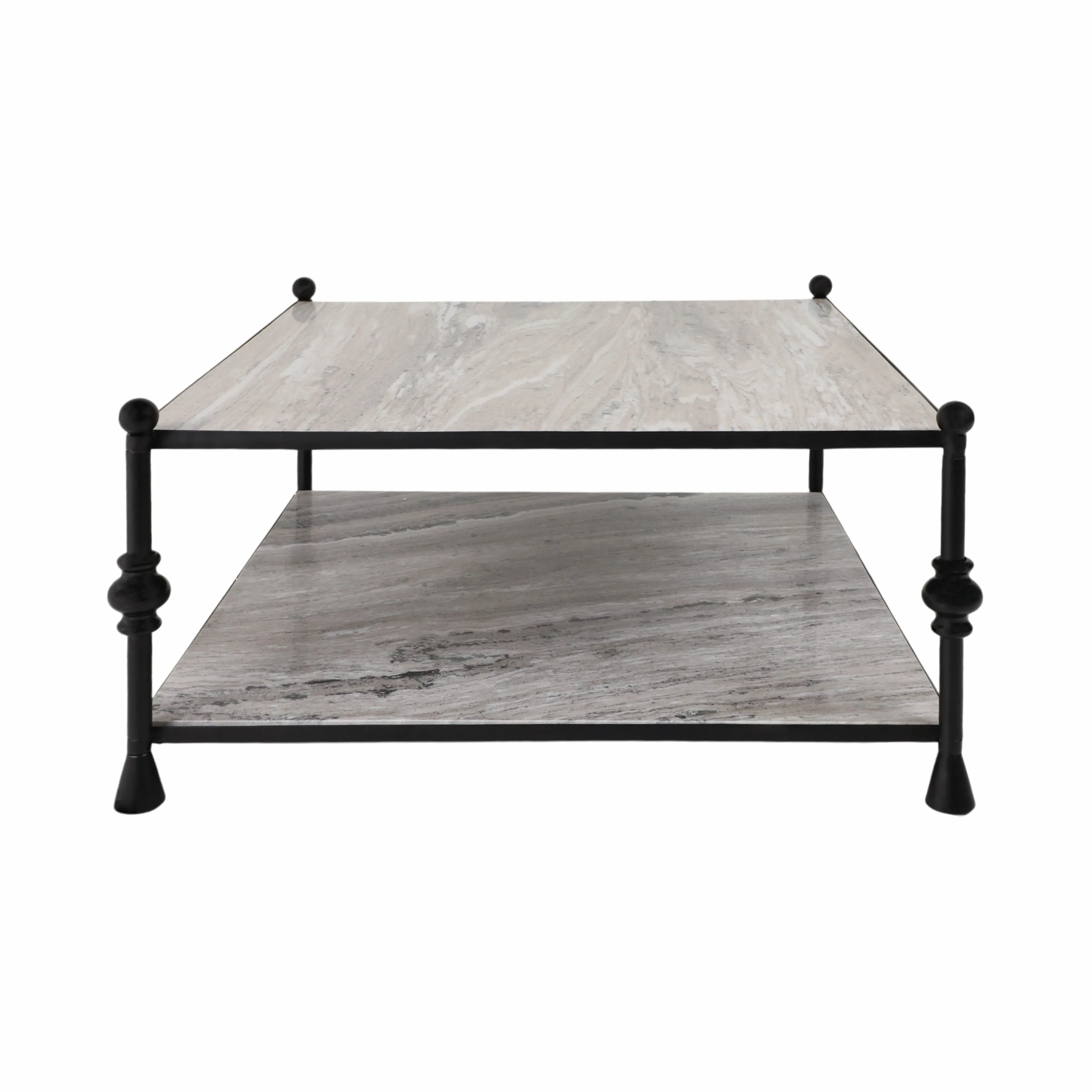 Metal, 39" Elliot Coffee Table, Black, K/d