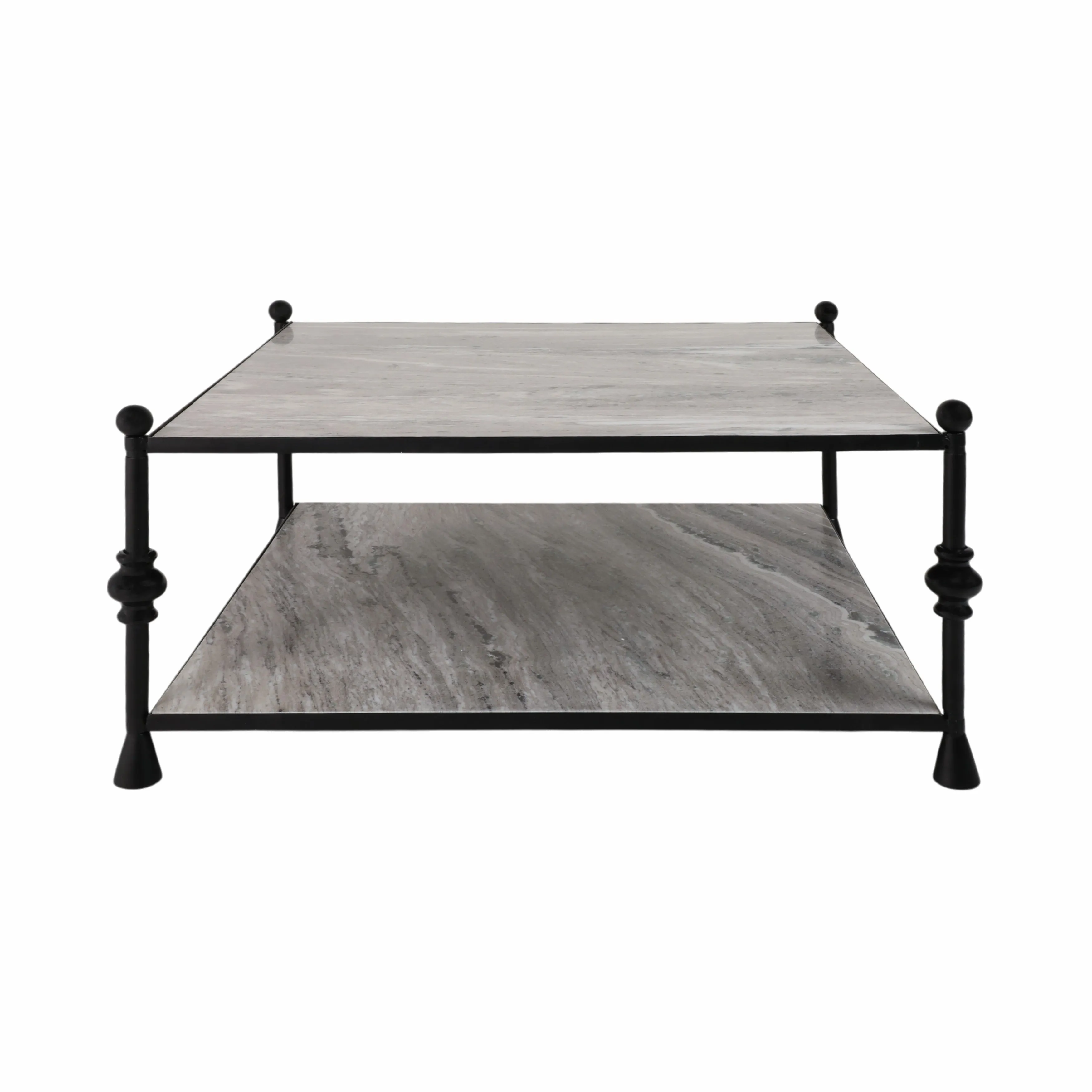 Metal, 39" Elliot Coffee Table, Black, K/d