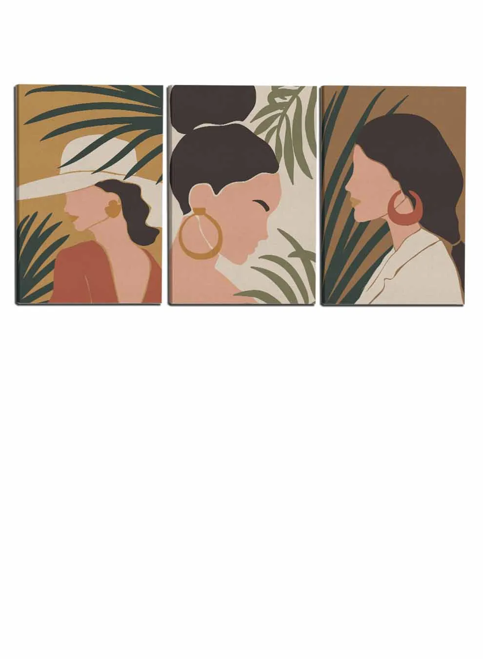 Modern Woman Paintings(set of 3)