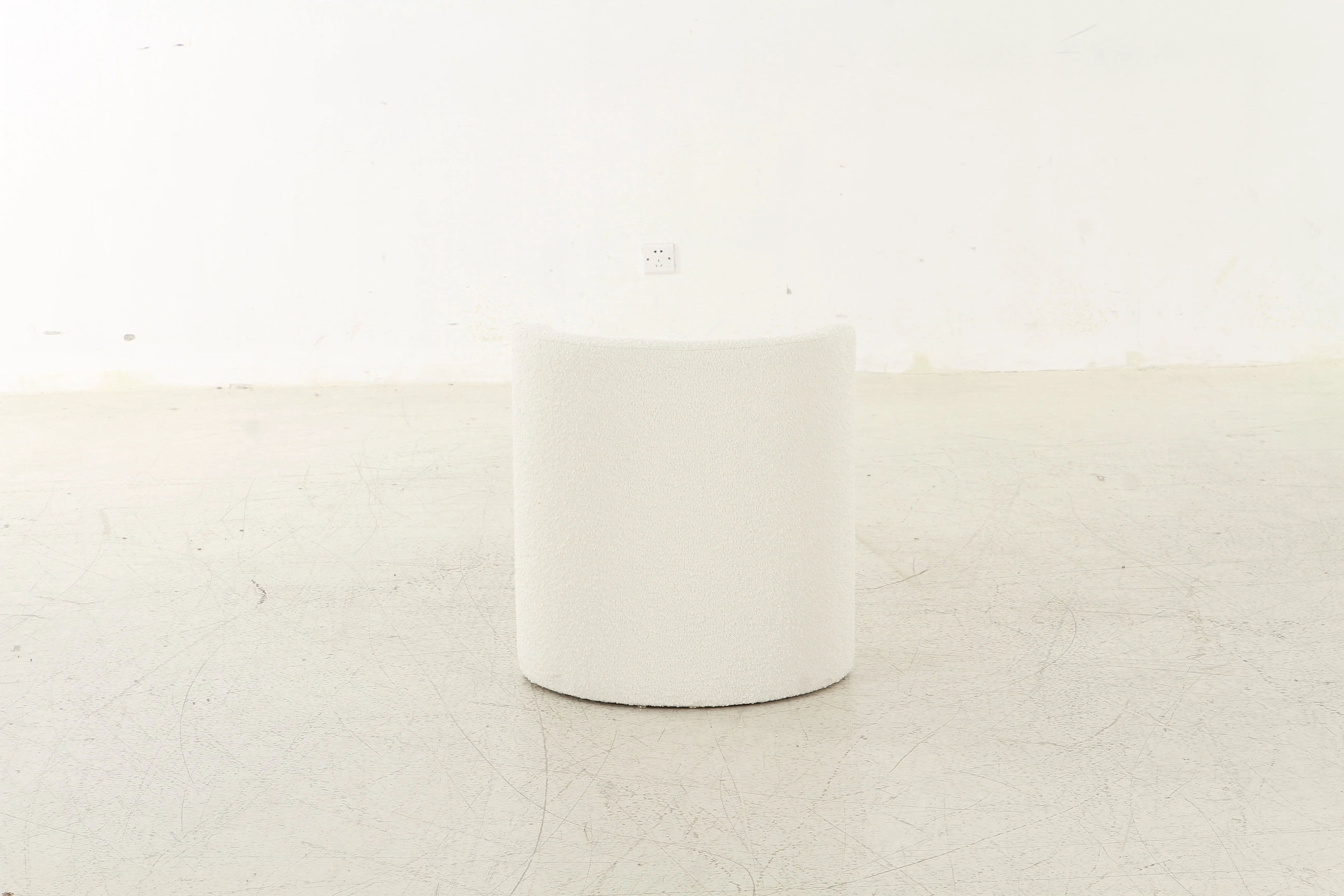 Mono off White Ottoman