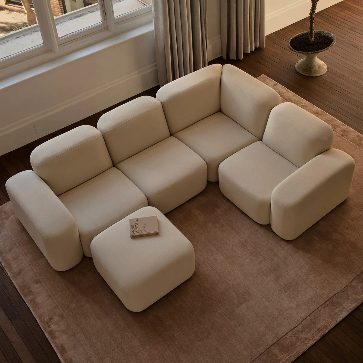 Muse 3 Seat Sofa (Hyams Sable)