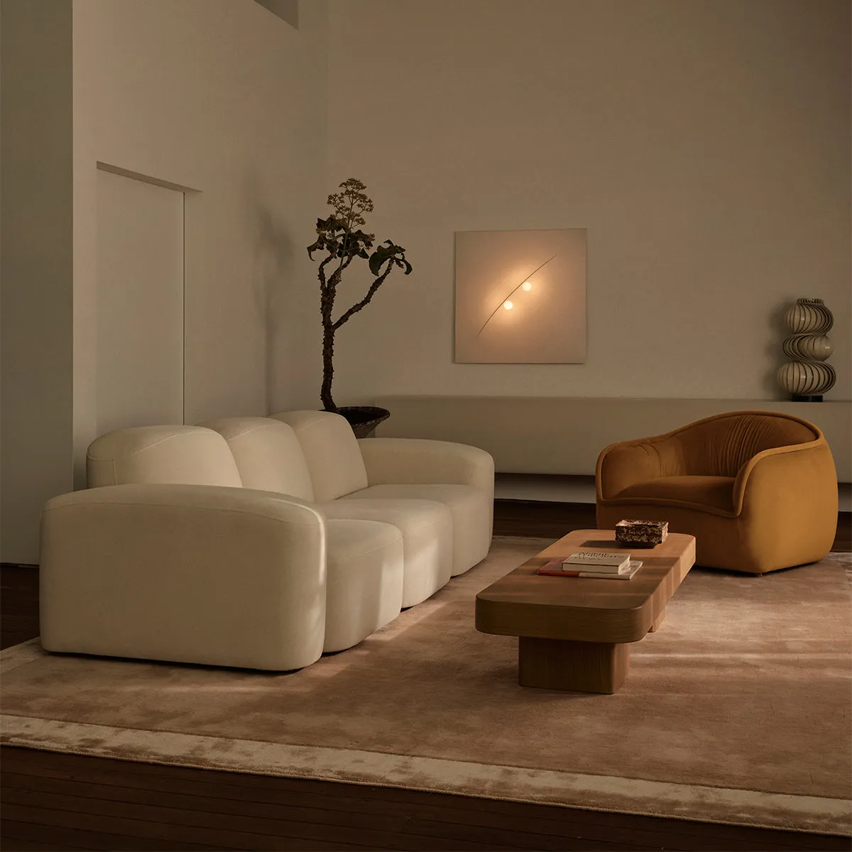 Muse 3 Seat Sofa (Hyams Sable)