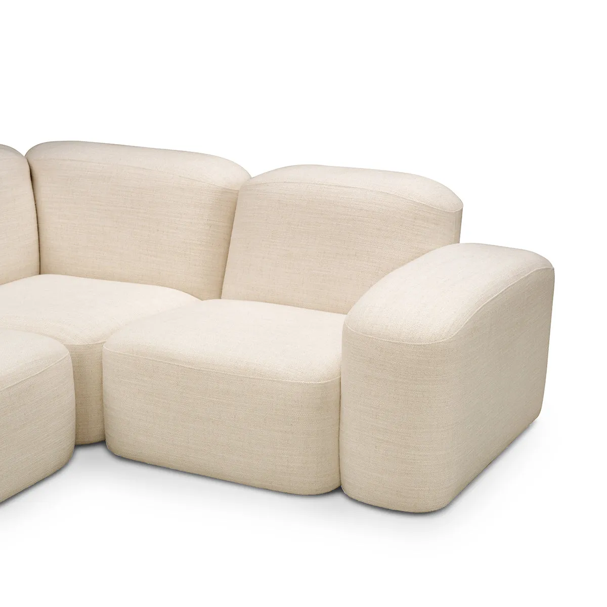 Muse 5 Piece LAF Modular Chaise Sofa (Hyams Sable)