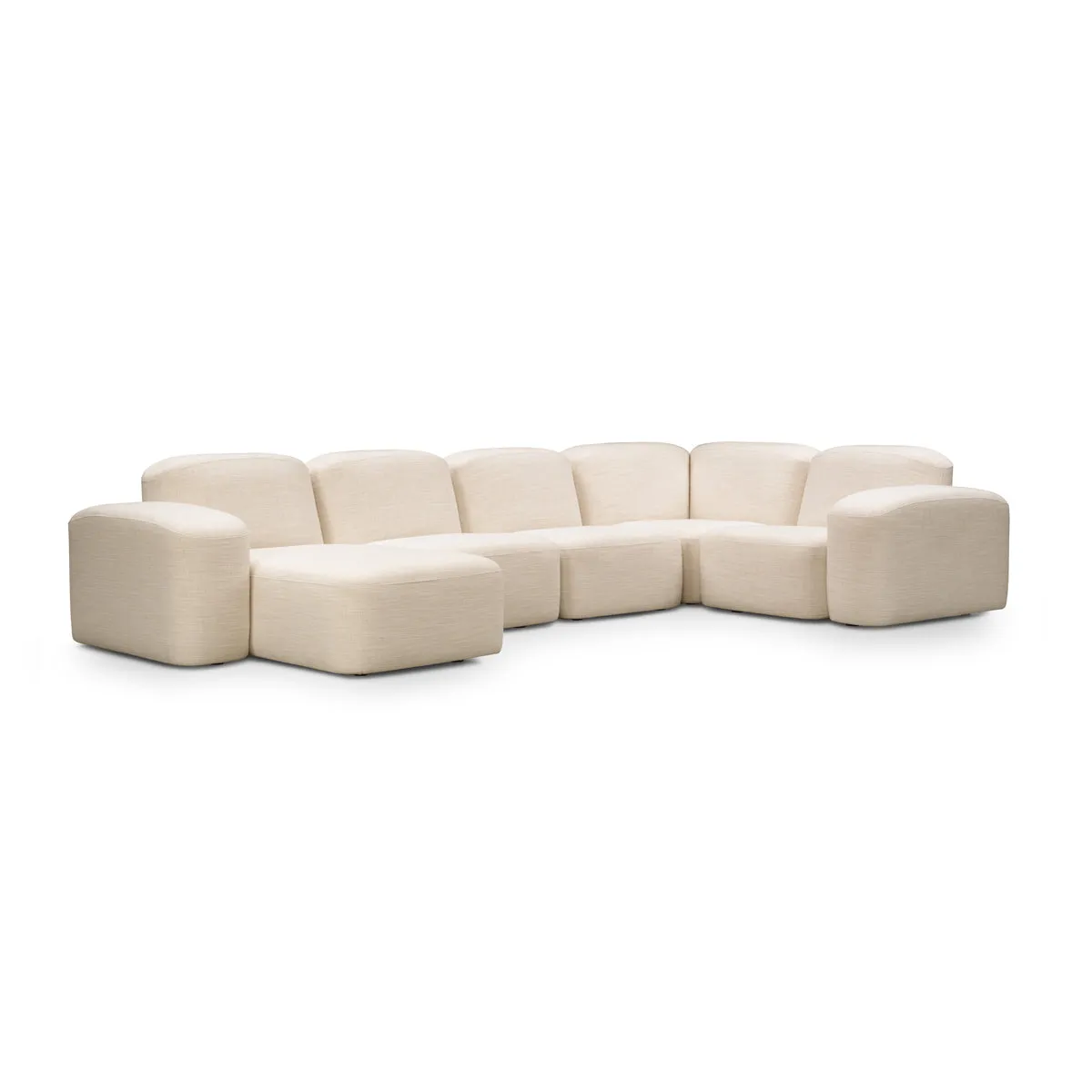 Muse 5 Piece LAF Modular Chaise Sofa (Hyams Sable)