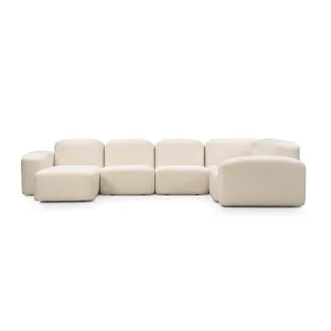 Muse 5 Piece LAF Modular Chaise Sofa (Hyams Sable)