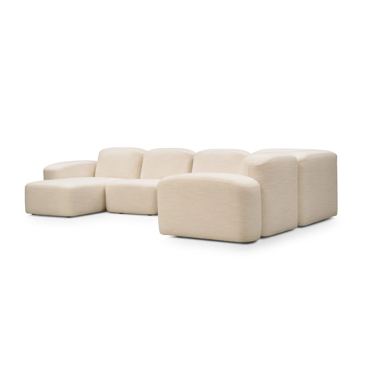 Muse 5 Piece LAF Modular Chaise Sofa (Hyams Sable)