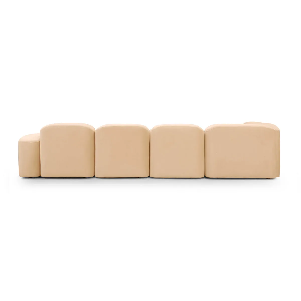 Muse 5 Piece RAF Modular Chaise Sofa (Malibu Dune)