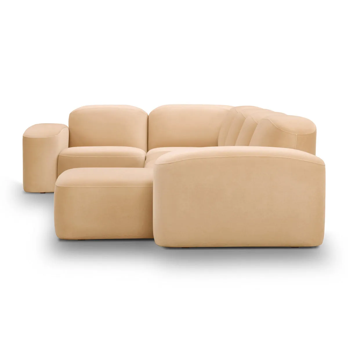 Muse 5 Piece RAF Modular Chaise Sofa (Malibu Dune)