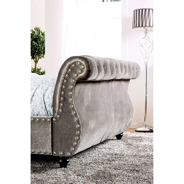 Noella Queen Bed, Gray