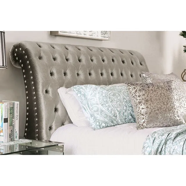 Noella Queen Bed, Gray